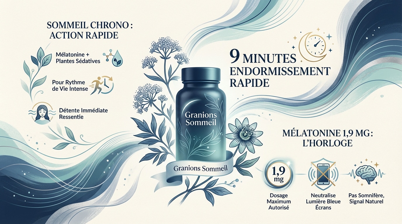 Complément Granions Sommeil Chrono pour un endormissement rapide