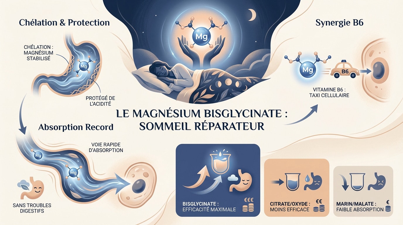 Magnésium bisglycinate pour un sommeil réparateur