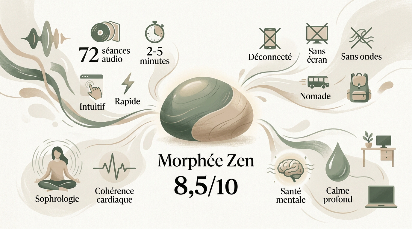 Galet Morphée Zen pour relaxation nomade