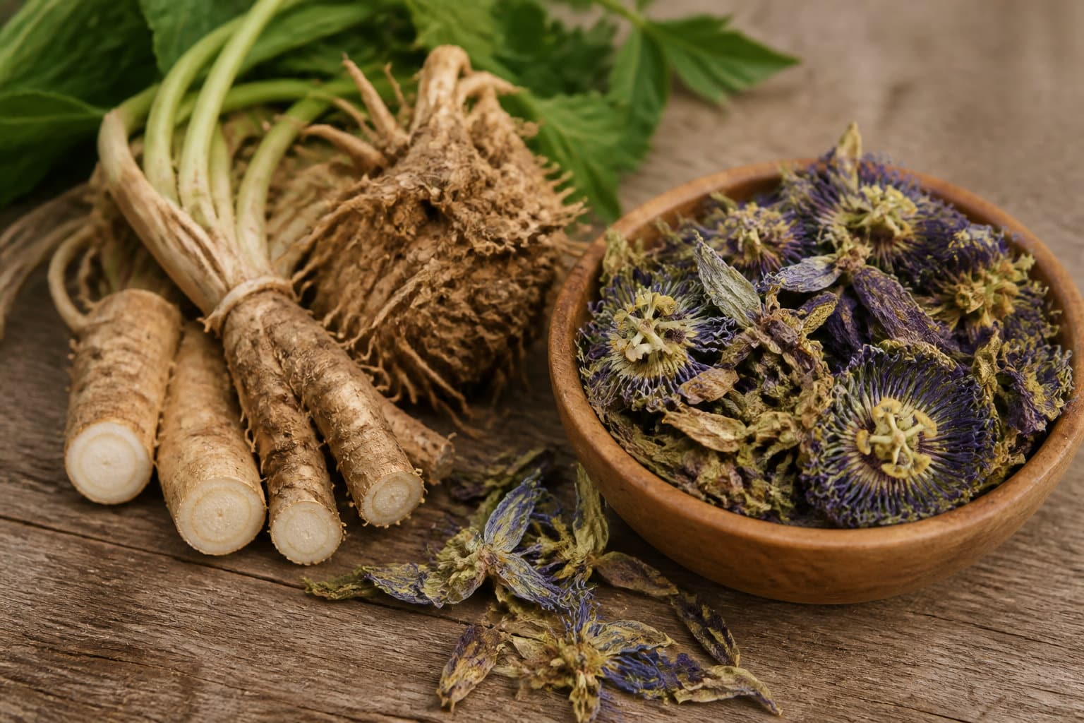 Racine de valériane et fleur de passiflore, alternatives naturelles aux somnifères